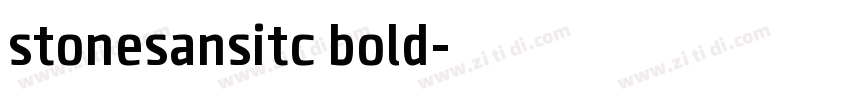 stonesansitc bold字体转换